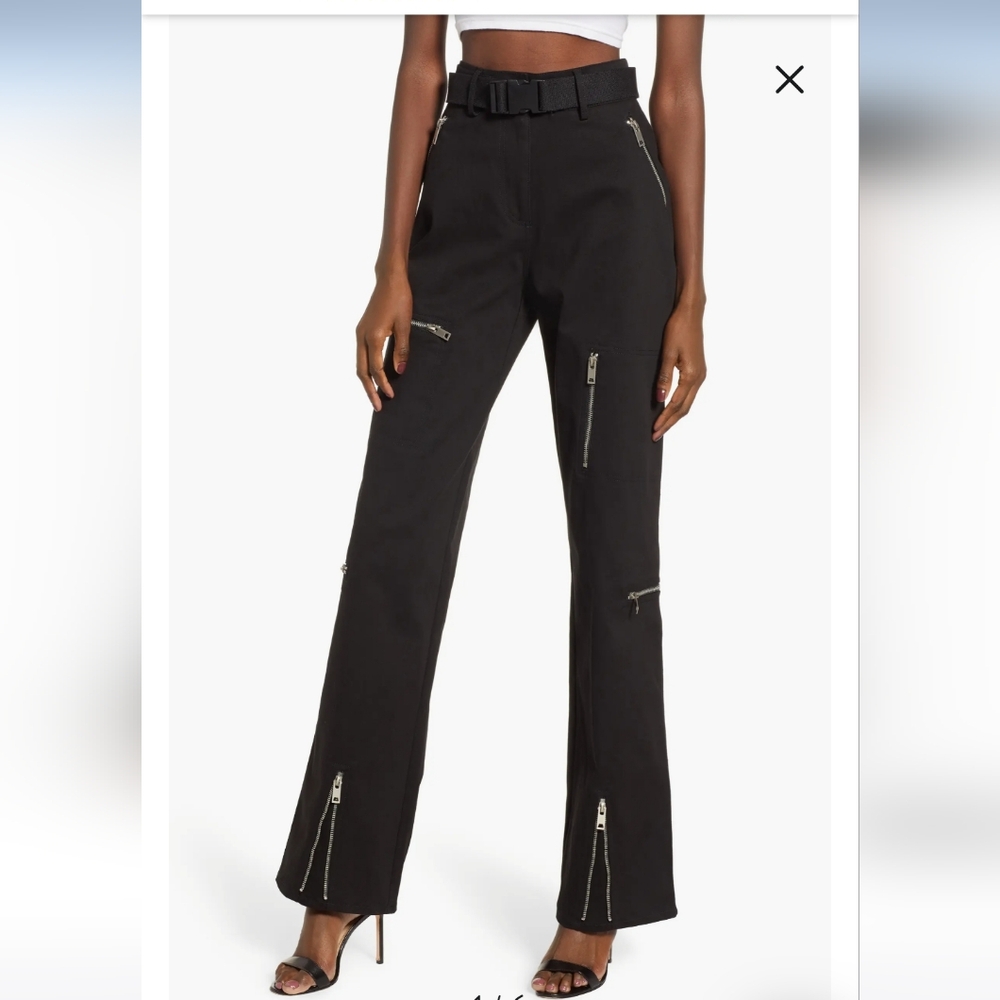 I.AM.GIA Elevara Black Zippered Pants XS